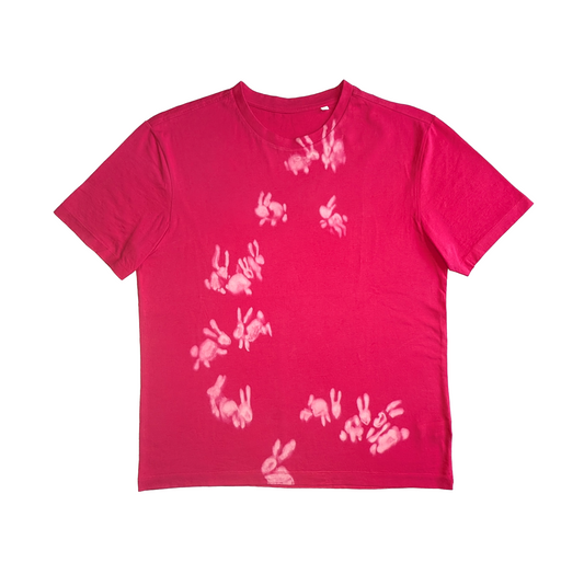 Fuschia Rabbit Vortex Tee (L)
